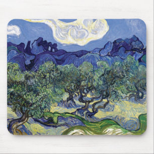 Mousepad Van Gogh - Oliveiras numa Paisagem Montanhosa