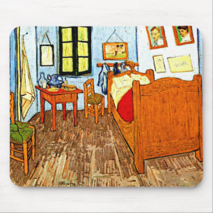 Mousepad Van Gogh - Quarto de Vincent, pintura de arte