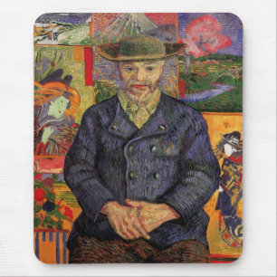 Mousepad Van Gogh, Retrato de Père Tanguy, Arte Antigo