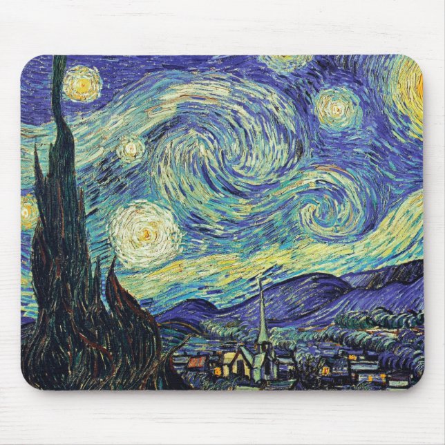 Mousepad Van Gogh Starry Night (Frente)