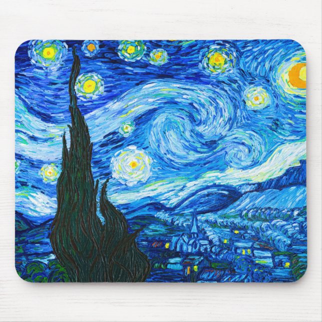 Mousepad Van Gogh Starry Night (Frente)