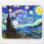 Mousepad Van Gogh Starry Night Fine Art<br><div class="desc">Starry Night,  belas artes de Vincent van Gogh.</div>