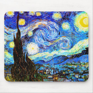 Mousepad Van Gogh Starry Night Fine Art