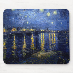 Mousepad Van Gogh Starry Night Over Rhone
