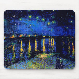 Mousepad Van Gogh Starry Night Over Rhone (F474) Fine Art