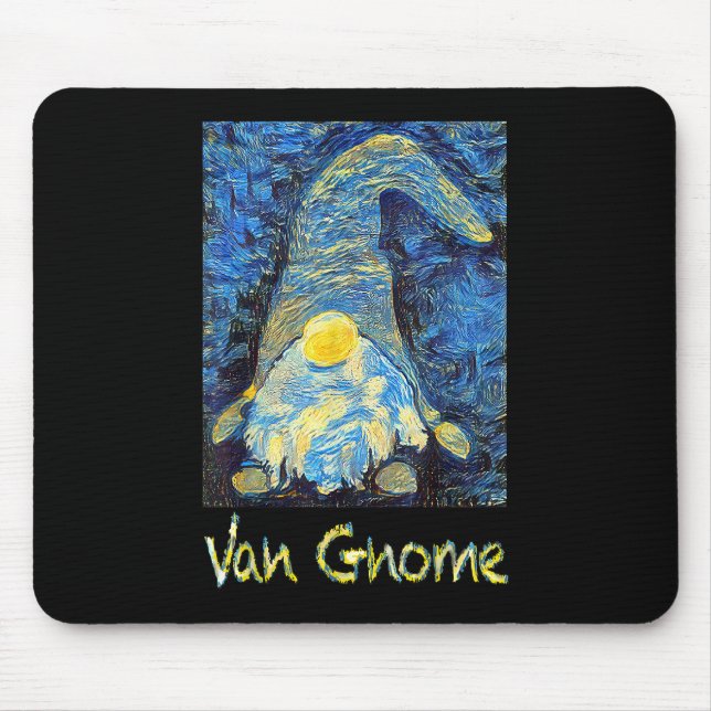 Mousepad Van Gogh Style Van GnomArt Pintura Design Starr (Frente)