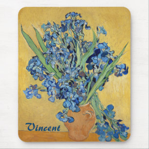 Mousepad Van Gogh torna iridescentes belas artes azuis do