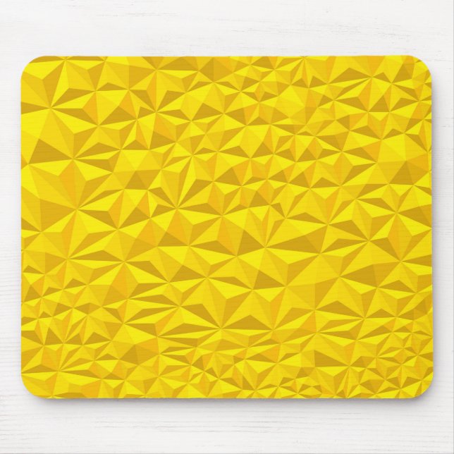 Mousepad van origamic pyramid yellow (Frente)