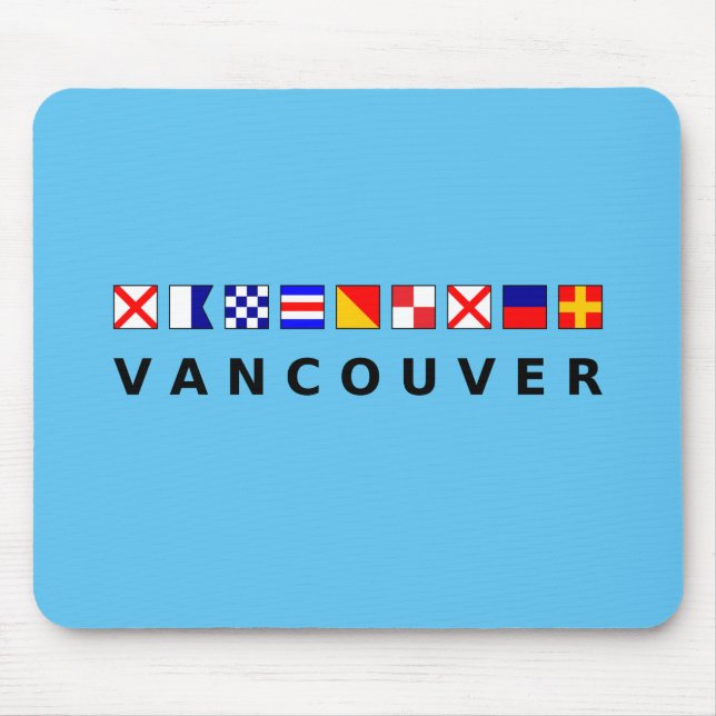 Mousepad Vancouver Canadá - Cor dos Sinalizadores de Navega (Frente)