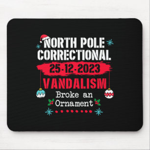 Mousepad Vandalismo correcional do Polo Norte quebrou um Or