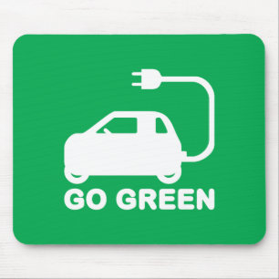 Mousepad Vão os carros elétricos da movimentação verde 