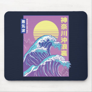 Mousepad Vaporwave Kanagawa Excelente
