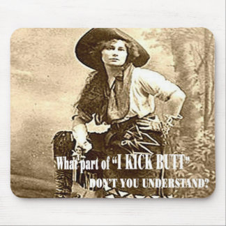 Mousepad Vaqueira do vintage "EU RETROCEDO o BUMBUM"