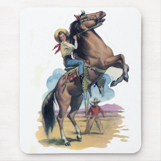 Mousepad Vaqueira no cavalo (Frente)