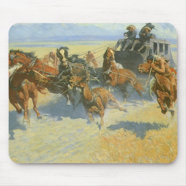 Mousepad Vaqueiro Antigo, Derrubando o Líder Noturno, Remin (Frente)