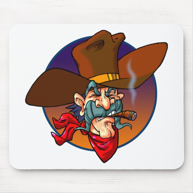 Mousepad Vaqueiro dos desenhos animados (Frente)