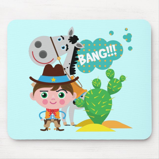 Mousepad Vaqueiro e cavalo (Frente)