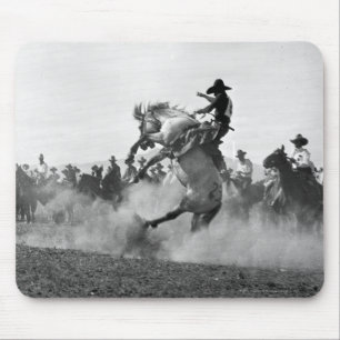 Mousepad Vaqueiro em um bronco bucking