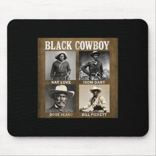 Mousepad Vaqueiro Negro Rodeio Western Melanina História Ne