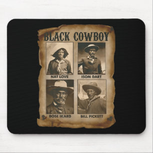 Mousepad Vaqueiro Negro Rodeio Western Melanina História Ne