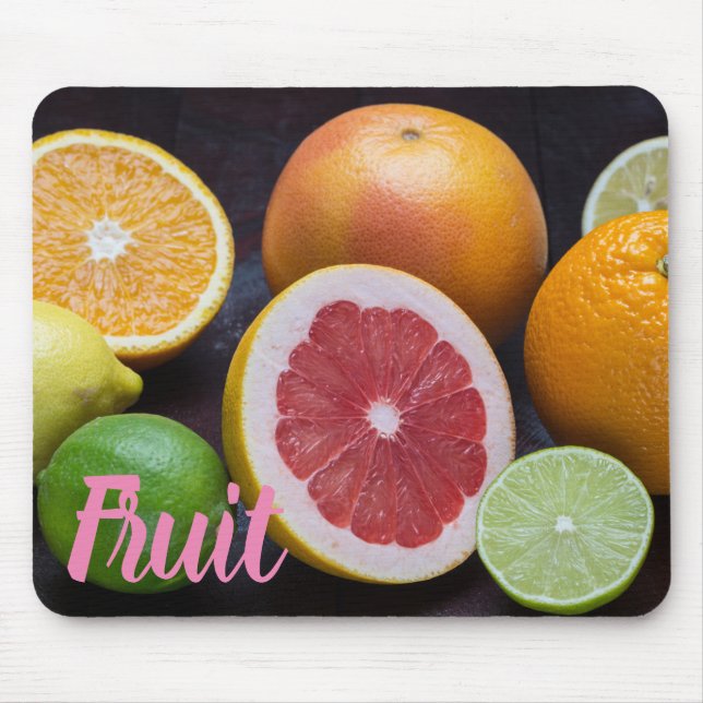 Mousepad Variação da laranja, limão, mandarina, (Frente)