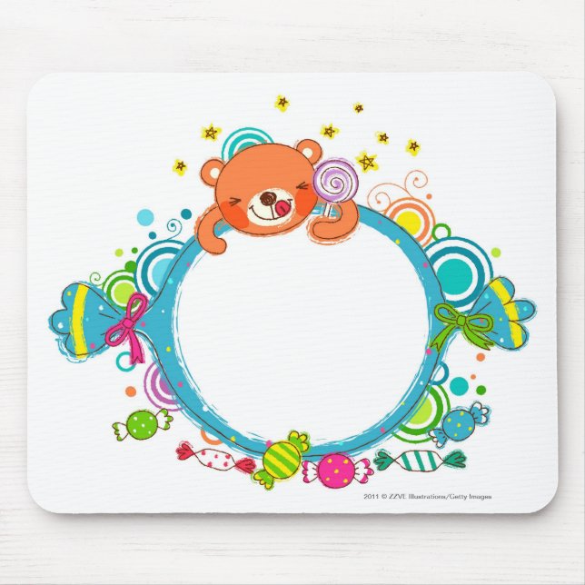Mousepad Variedade de doces (Frente)