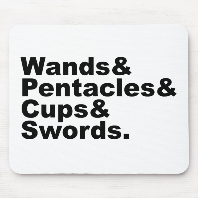 Mousepad Varinhas & Pentáculos & Copas & Espadas | Cartas d (Frente)