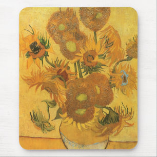 Mousepad Vase com 15 Girassóis por Vincent van Gogh