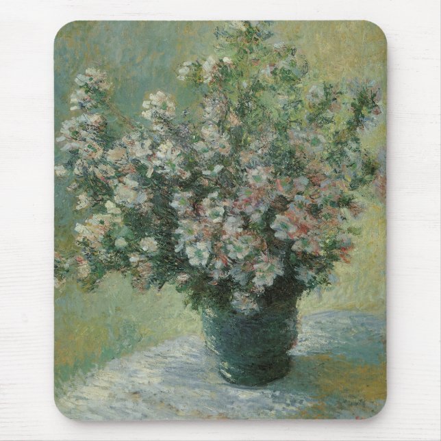 Mousepad Vase das Flores por Claude Monet (Frente)