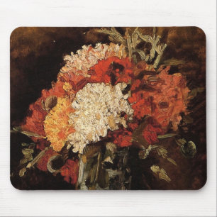 Mousepad Vaso com Cravos de Vincent van Gogh