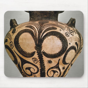 Mousepad Vaso com uma decoração floral, de Mycenae
