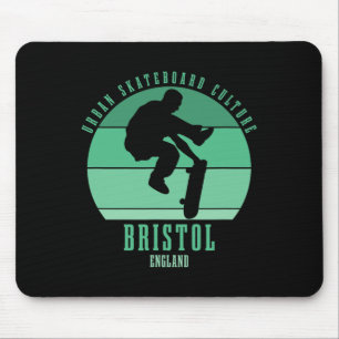 Mousepad Vaso do skatista de Bristol Inglaterra Skateboardi