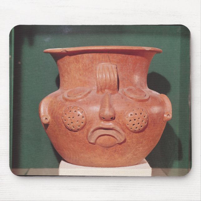 Mousepad Vaso Globular com uma cara, de Kalminaljuy (Frente)