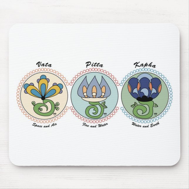 Mousepad Vata-Pitta-Kapha (Frente)