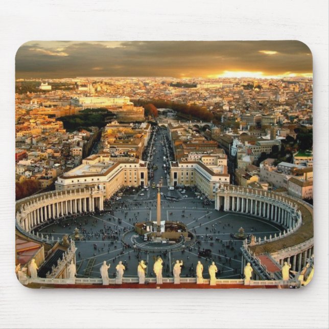 Mousepad Vaticano Quadrado de rua Peter (Frente)