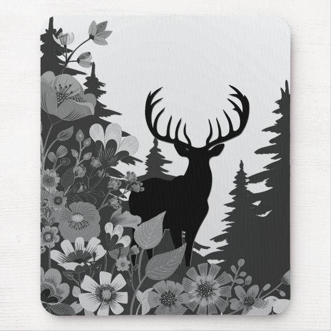 Mousepad Veado com Grande Rack Fora de Floresta (Frente)