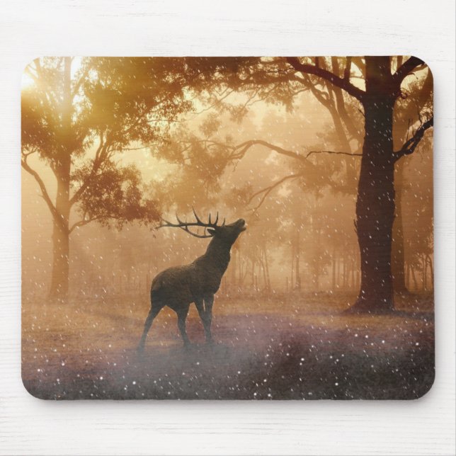 Mousepad Veado Na Floresta (Frente)