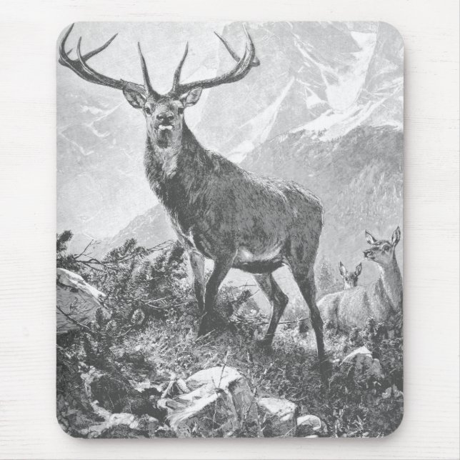 Mousepad Veado nas Montanhas Altas (Frente)