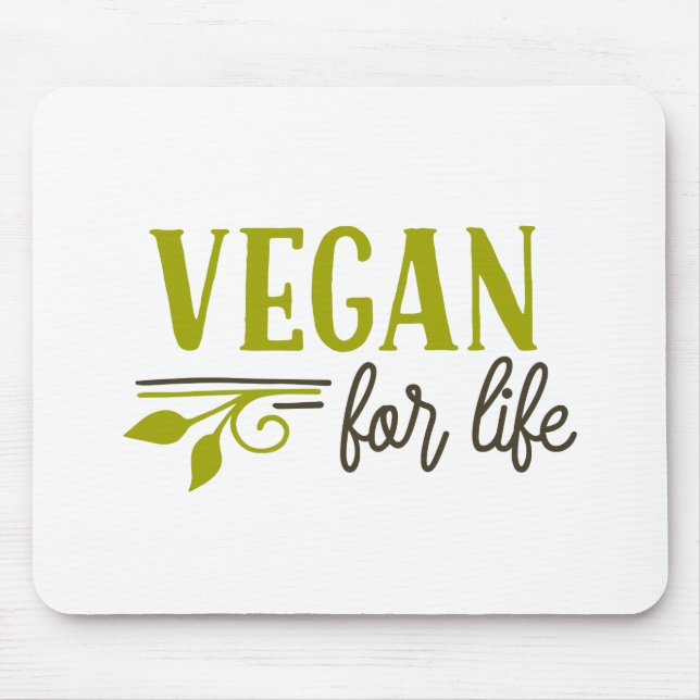 Mousepad Vegan For Life (Frente)