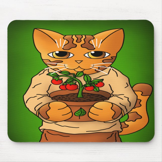 Mousepad Vegan Gardener Cat (Frente)