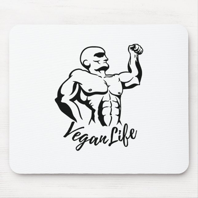 Mousepad Vegan Life-Vegan-Veganismo-Frutas-Vegetais (Frente)