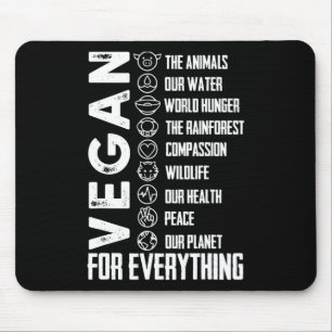Mousepad Vegan Para Tudo O Dia Da Terra Da Camisa