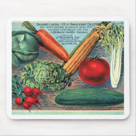 Mousepad Vegetais Vintage