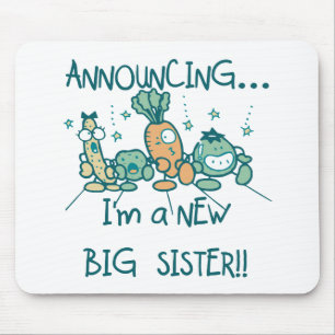 Mousepad Veggies Engraçados Nova Irmã