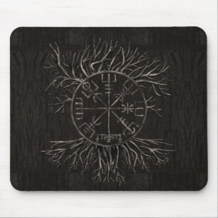 Mousepad Vegvisir e árvore de vida Yggdrasil