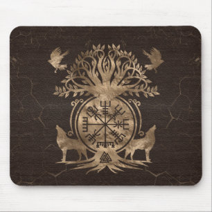 Mousepad Vegvisir - Ornamento de Compass Viking