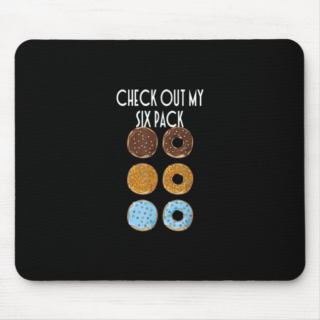 Mousepad Veja Meu Gym De Rosquinha De Seis Pacotes (Frente)