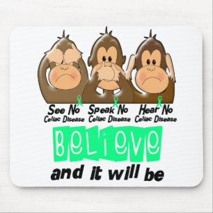 Mousepad Veja que para falar não ouça nenhuma doença