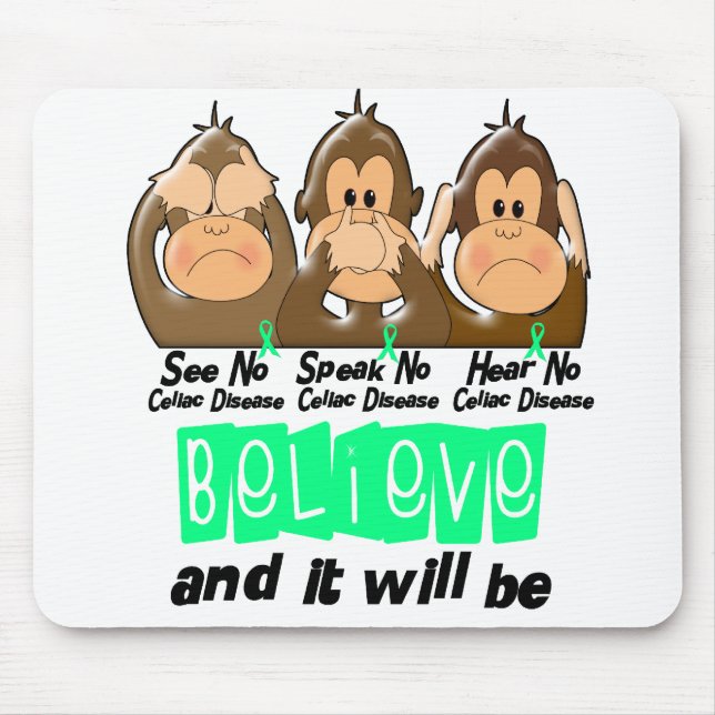 Mousepad Veja que para falar não ouça nenhuma doença (Frente)