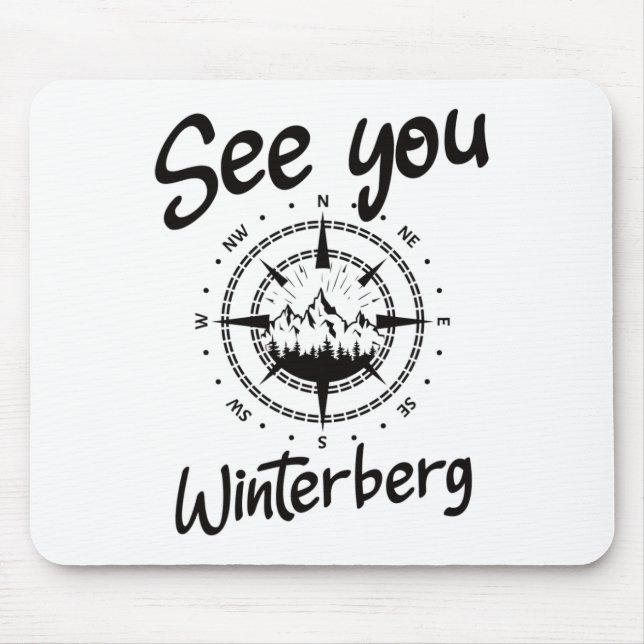 Mousepad Veja Você Caminhando Winterberg Alemanha Vacinação (Frente)
